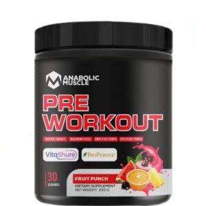 Anabolic Muscle Pre Workout (30 Serving ) blueberry